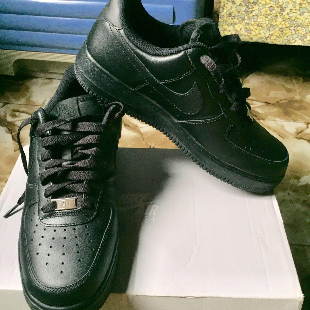 nike air force 1 all black low