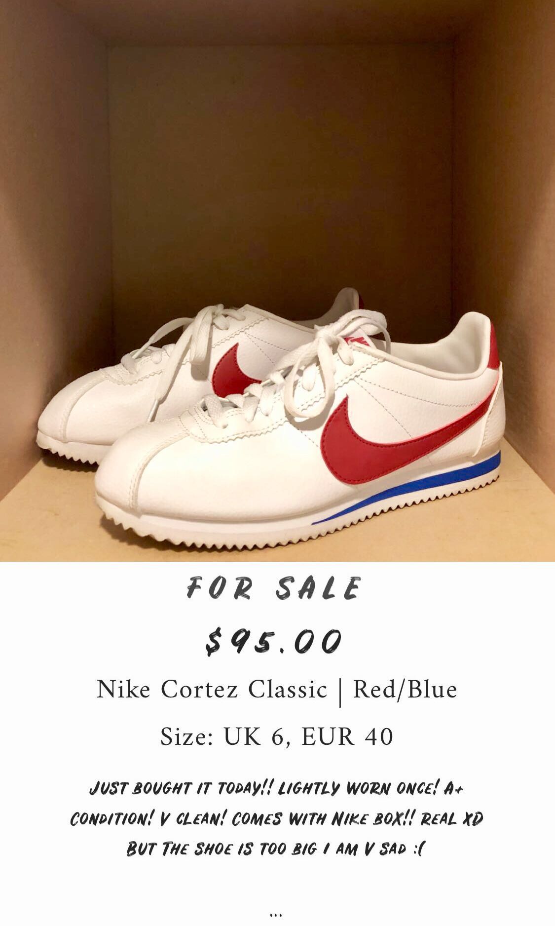 red nike cortez for sale