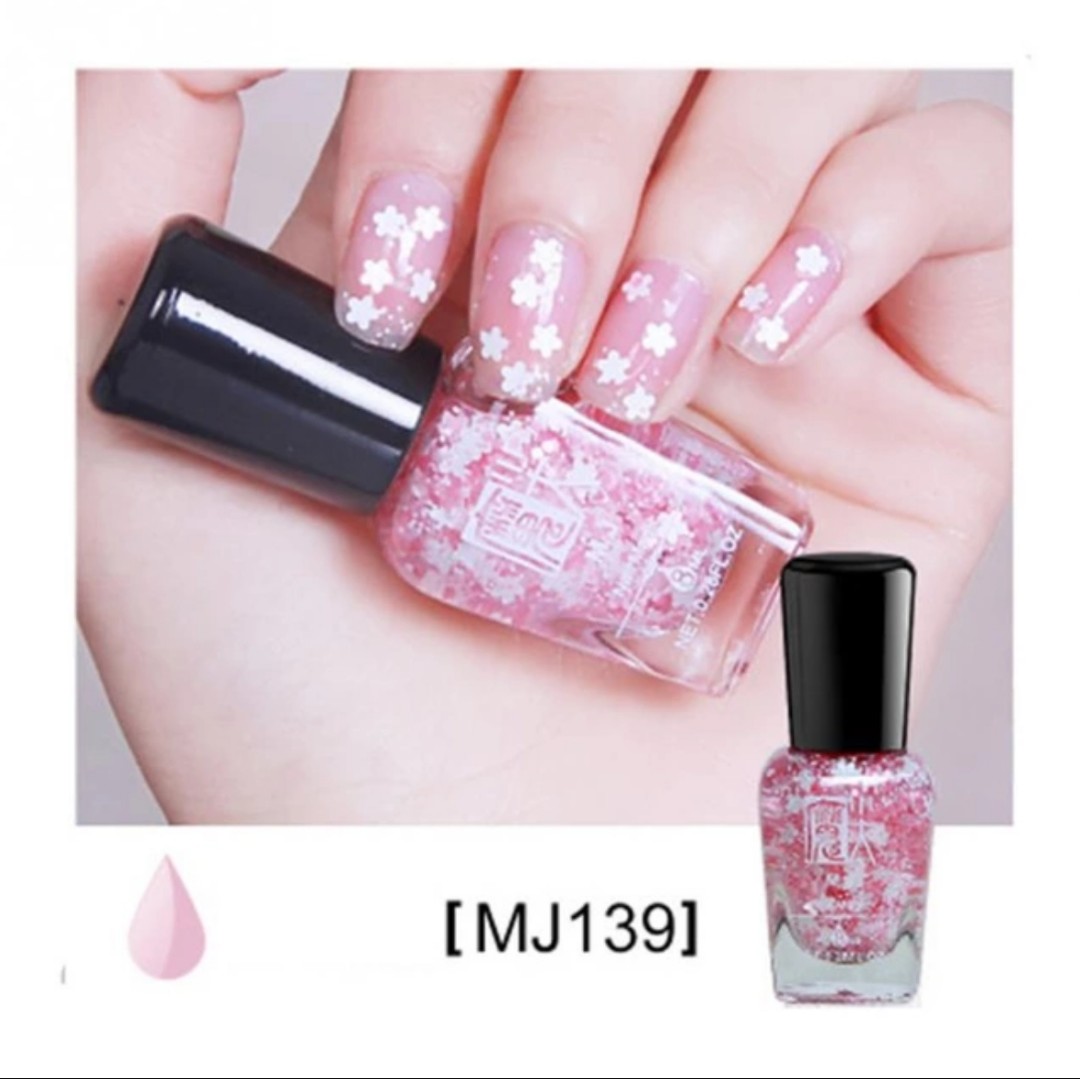 Non Toxic Soak Off Nail Polish Water Based Sequins Nail Gel Children
