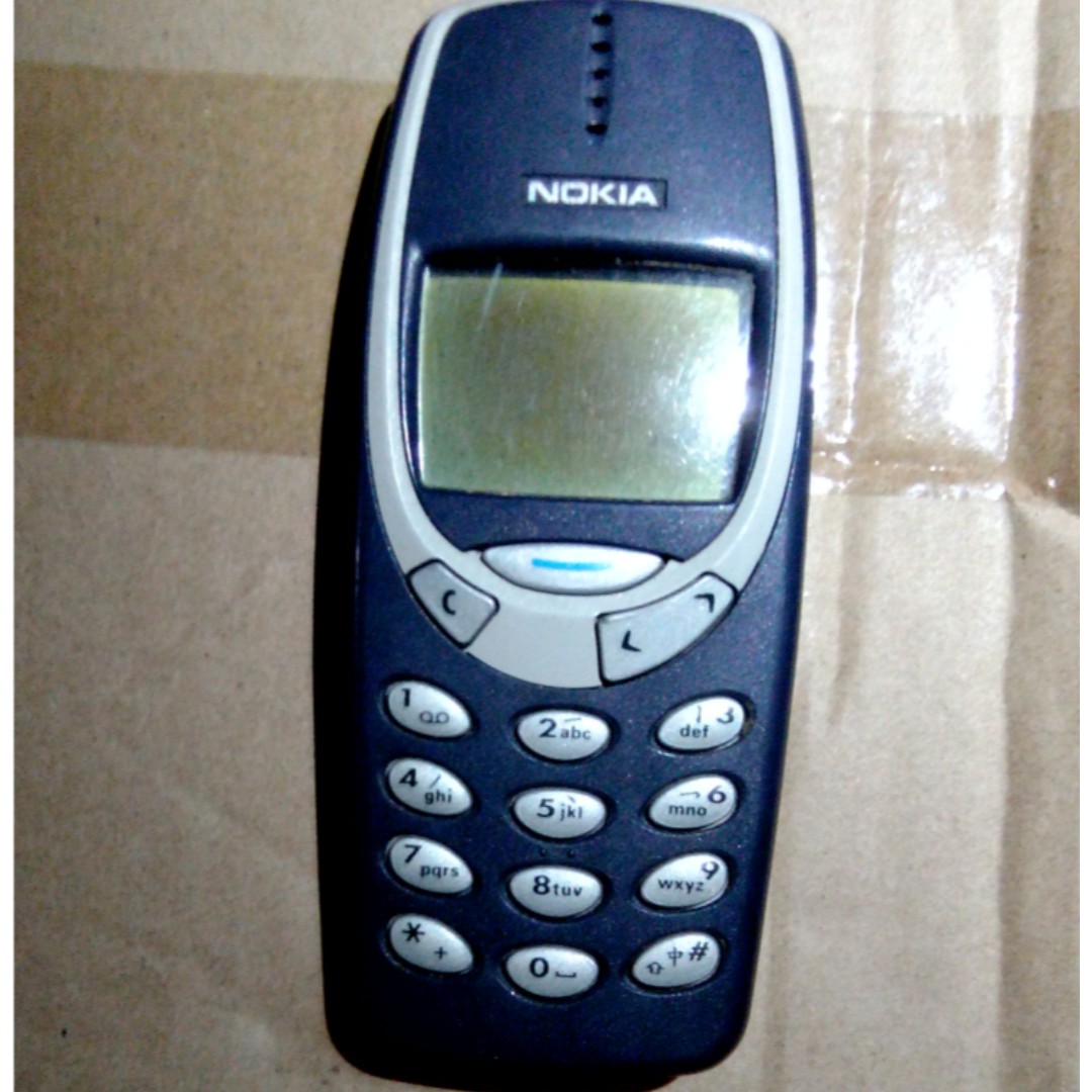 old antique vintage nokia mobile phone 3310 or 3330