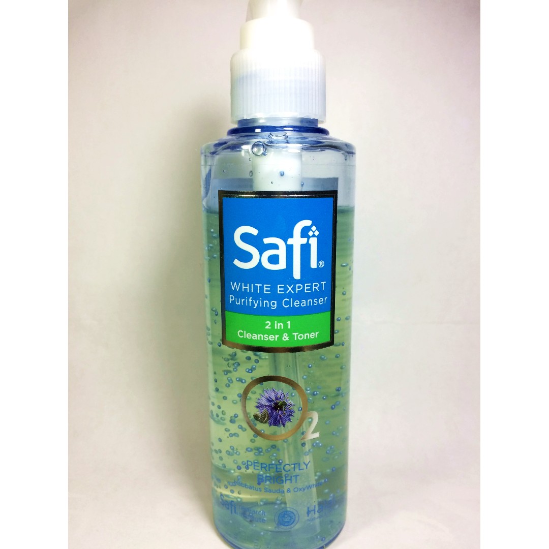 safi white expert cleanser toner