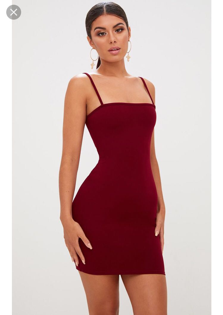 plt burgundy dress