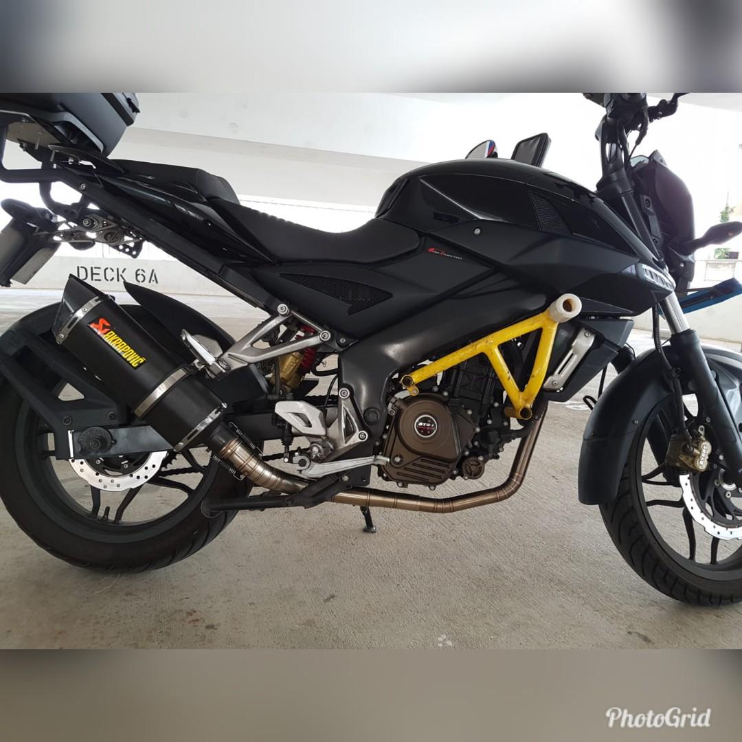Ns 200 silencer modified on sale