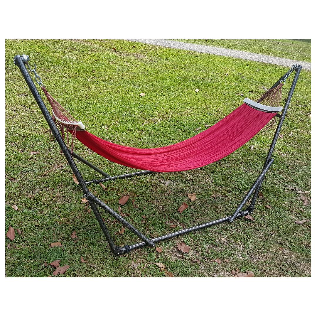 Rockstar High Grade Foldable Collapsible Portable Travel Hammock Free