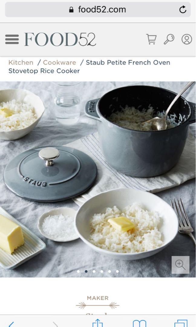 Staub Petite French Oven Stovetop Rice Cooker on Food52