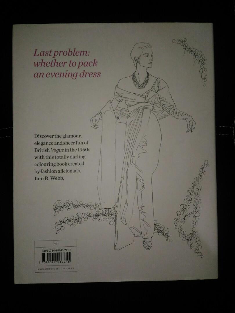 Vogue Colouring Book Books Stationery Books On Carousell