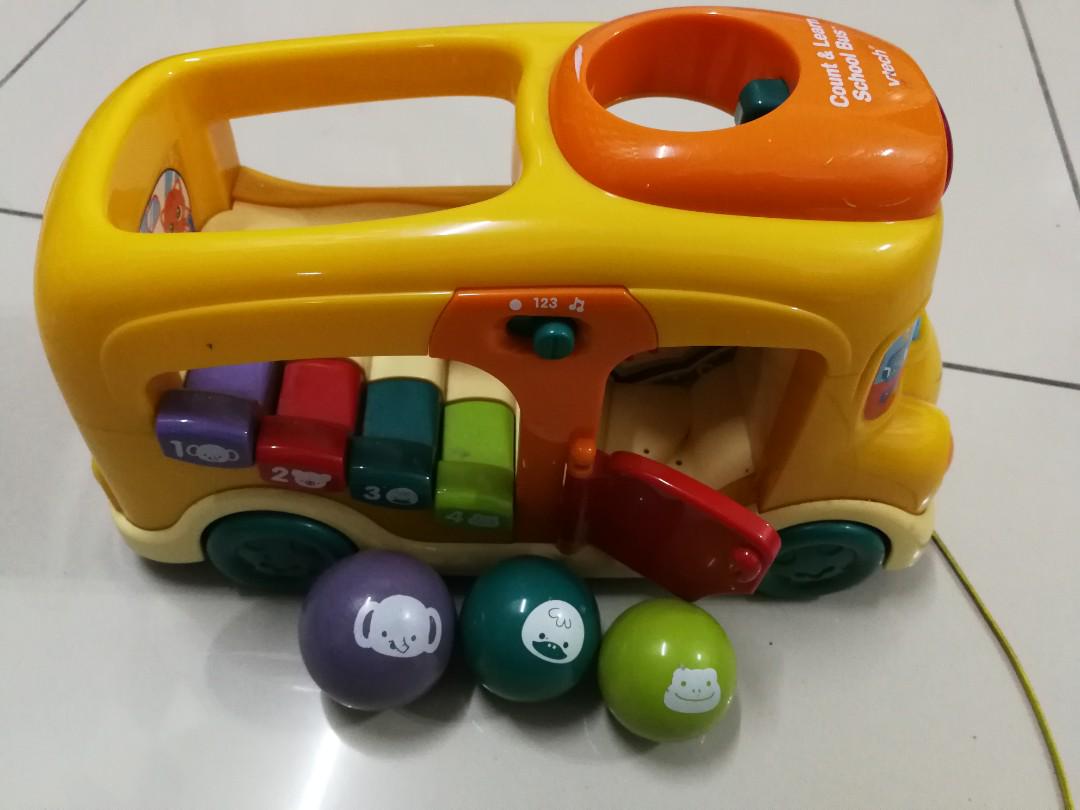 Vtech count and shop learn school bus