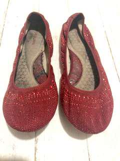 Hush Puppies Flats in Red
