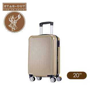 [Stag-Out] Pacific Ultralight ABS HardCase 20" Luggage Bag Suitcase (Champagne Gold)