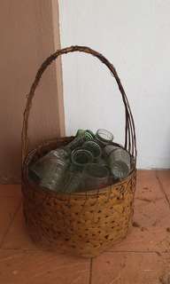 Vintage Rattan Basket