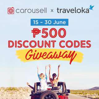 Carousell x Traveloka P500 Discount Codes Giveaway (Hotel and Flight Bookings)