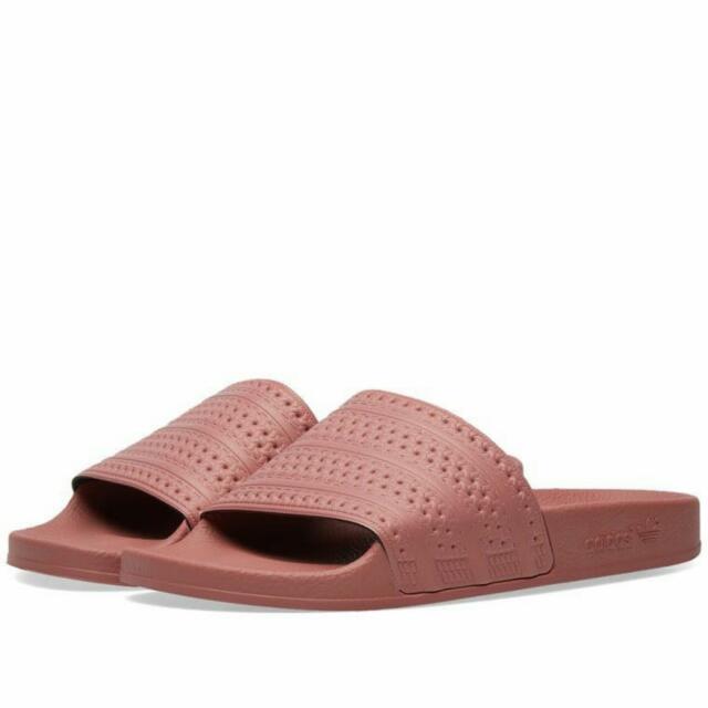 pink sliders adidas