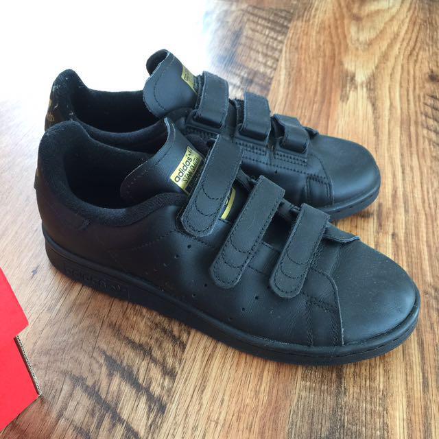adidas stan smith black velcro