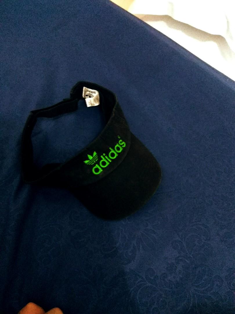 Adidas Visor black washed Hat Green 