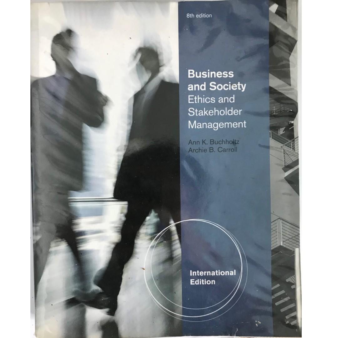 Business Society Ethics Sustainability Stakeholder