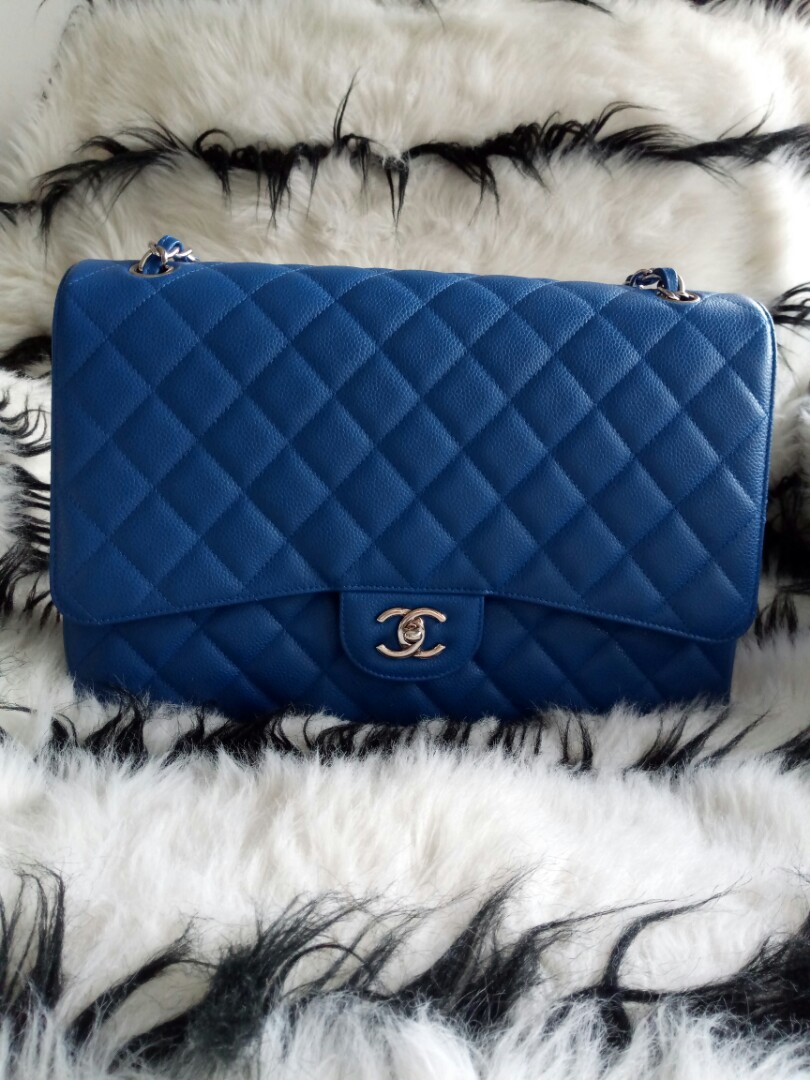 chanel cobalt blue bag