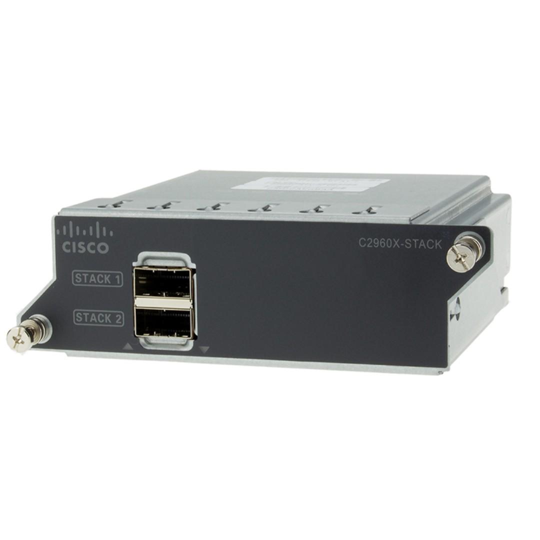 Cisco Catalyst 2960-X FlexStack Plus Stacking Module (C2960X-STACK) (Category: Networking) located in Singapore. Submitted by zurus (Listing ID 174680637, Image 1). Description: BRAND NEW IN BOX WARRANTY: 1 YEAR Application/Usage Stacking Form Factor Hot-swappable Compatibility Cisco Catalyst Switches: 2960X-24PD-L 2960X-24PS-L 2960X-24TD-L 2960X-24TS-L 2960X-24TS-LL 2960X-48FPD-L 2960X-48FPS-L 2960X-48LPD-L 2960X-48LPS-L 2960X-48TD-L 2960X-48TS-