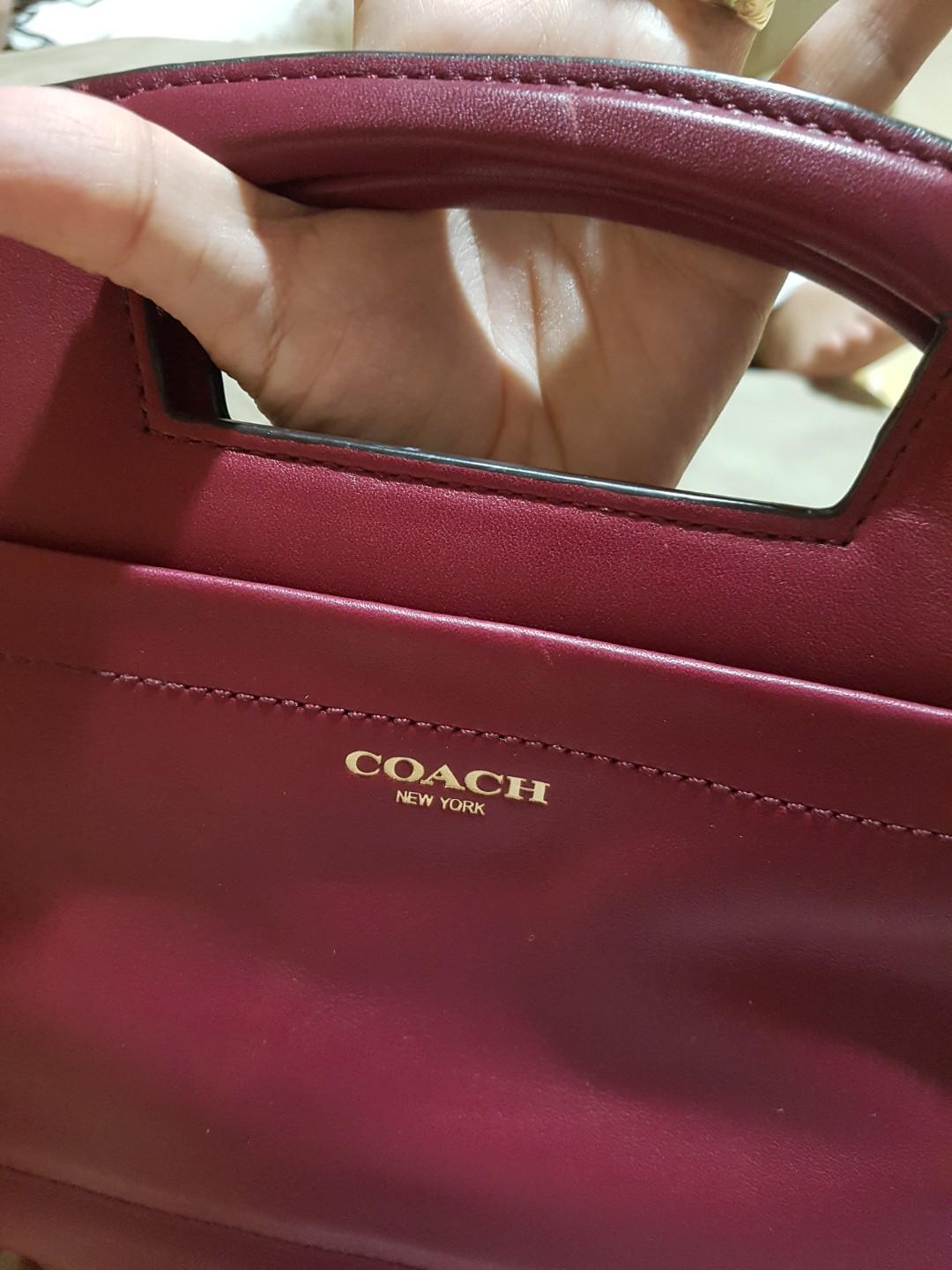 Coach Cherry Red Sling bag, Women's Fashion, Bags & Wallets, Crossbody