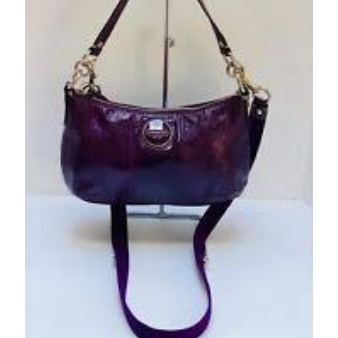 Purple patent sale leather coach purse