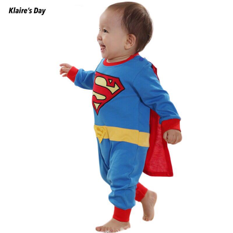Dc Superhero Superman Pajamas Long Sleeve Onesie Romper Babydivision Babies Kids Babies Apparel On Carousell