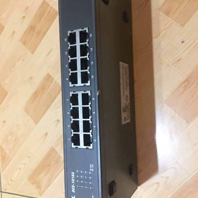 D-link Ethernet Desktop Switch (Category: Networking) located in Cabuyao City. Submitted by astro.moon (Listing ID 124628939, Image 1). Description: Key Specifications Expand your Home or Office network with th D-Link 16-Port Desktop Switch HUB 16x 10/100 Mbps Fast Ethernet ports Auto MDI/MDIX crossover for all ports Store-and-forward switching scheme Full/half-duplex for Ethernet/Fast Ethernet speeds IEEE 802.3x Flow Control Plug-and-play instal