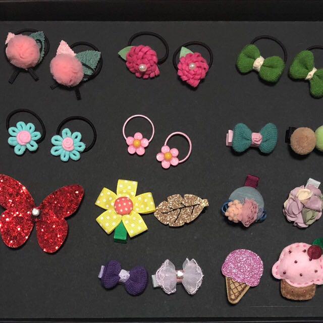 Free Reg Mail Lovely Small Hair Ties Hair Clips Babies Kids