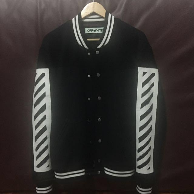 off white diagonal varsity