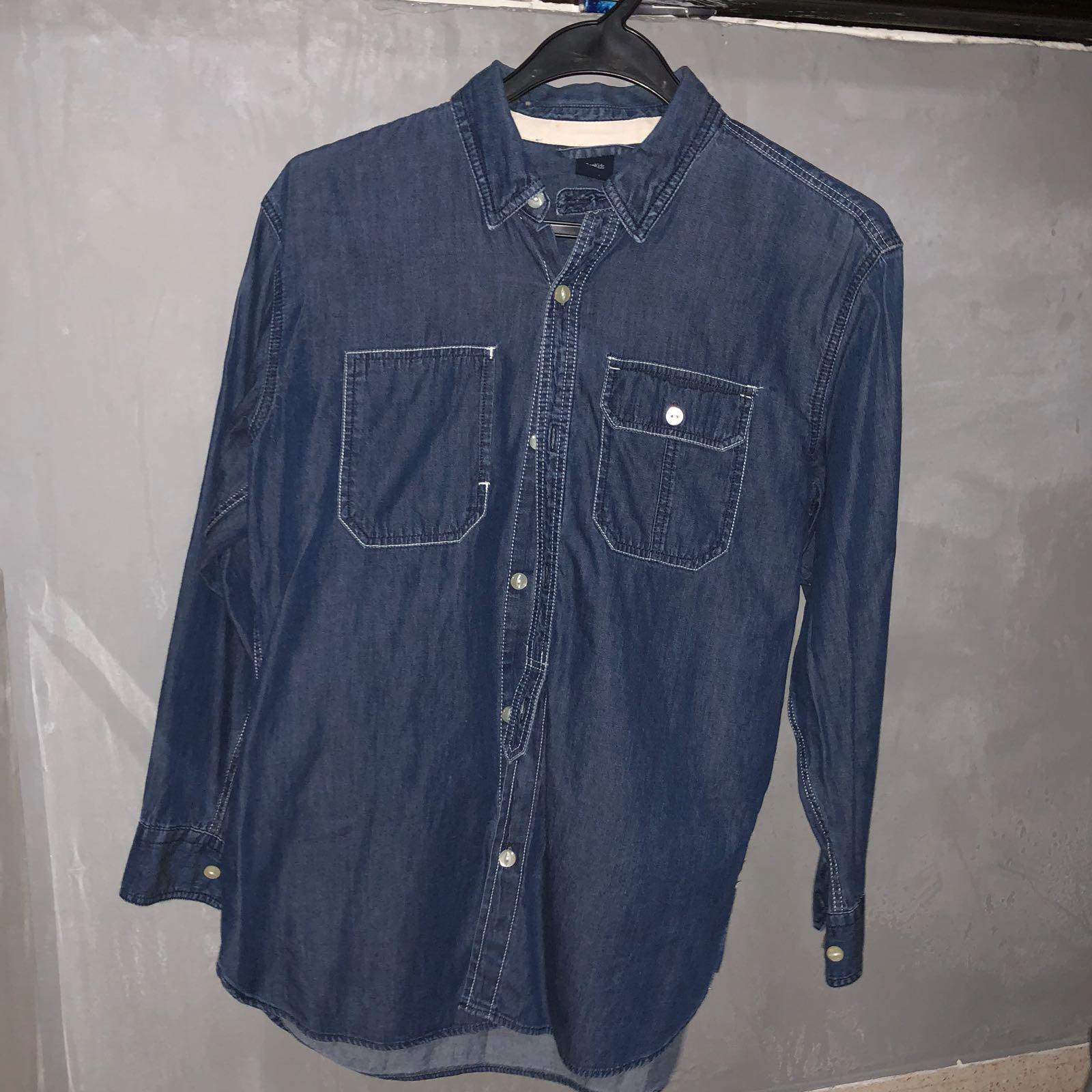 gap denim shirt mens