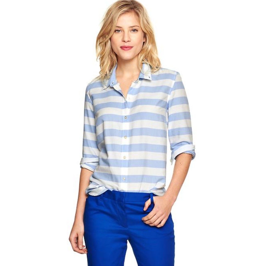 gap fitted boyfriend shirt