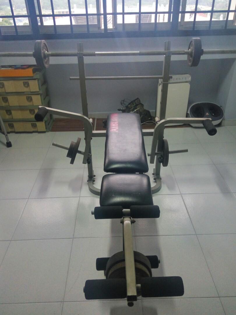Gym Bench Press Sports Sports Games Equipment On Carousell