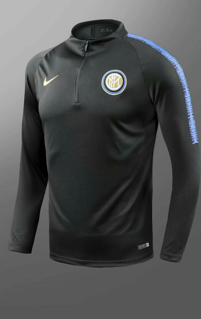 Inter Milan 18 19 Long Sleeve Training Top Sports Sports Apparel On Carousell