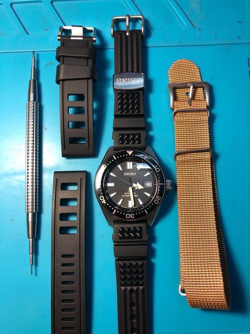 Last set)Bn seiko rubber waffle strap for mm300 series, Luxury, Watches on  Carousell