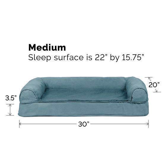 Made In Usa Furhaven Orthopedic Dog Couch Sofa Bed For Dogs And Cats Pet Supplies For Dogs Dog Food On Carousell