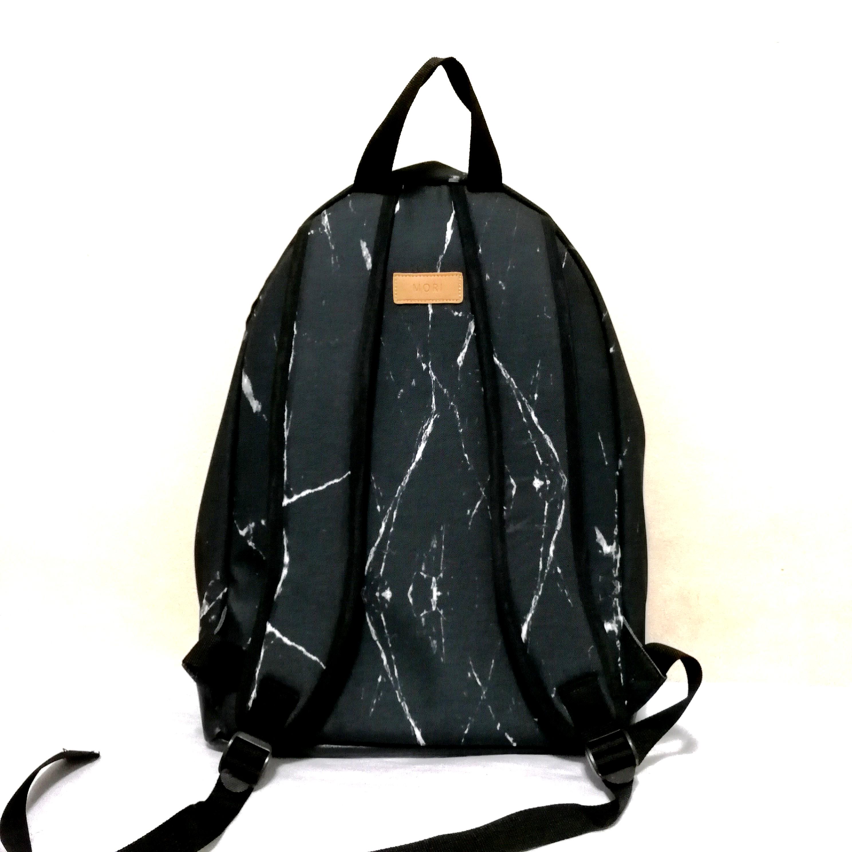 Black marble backpack best sale