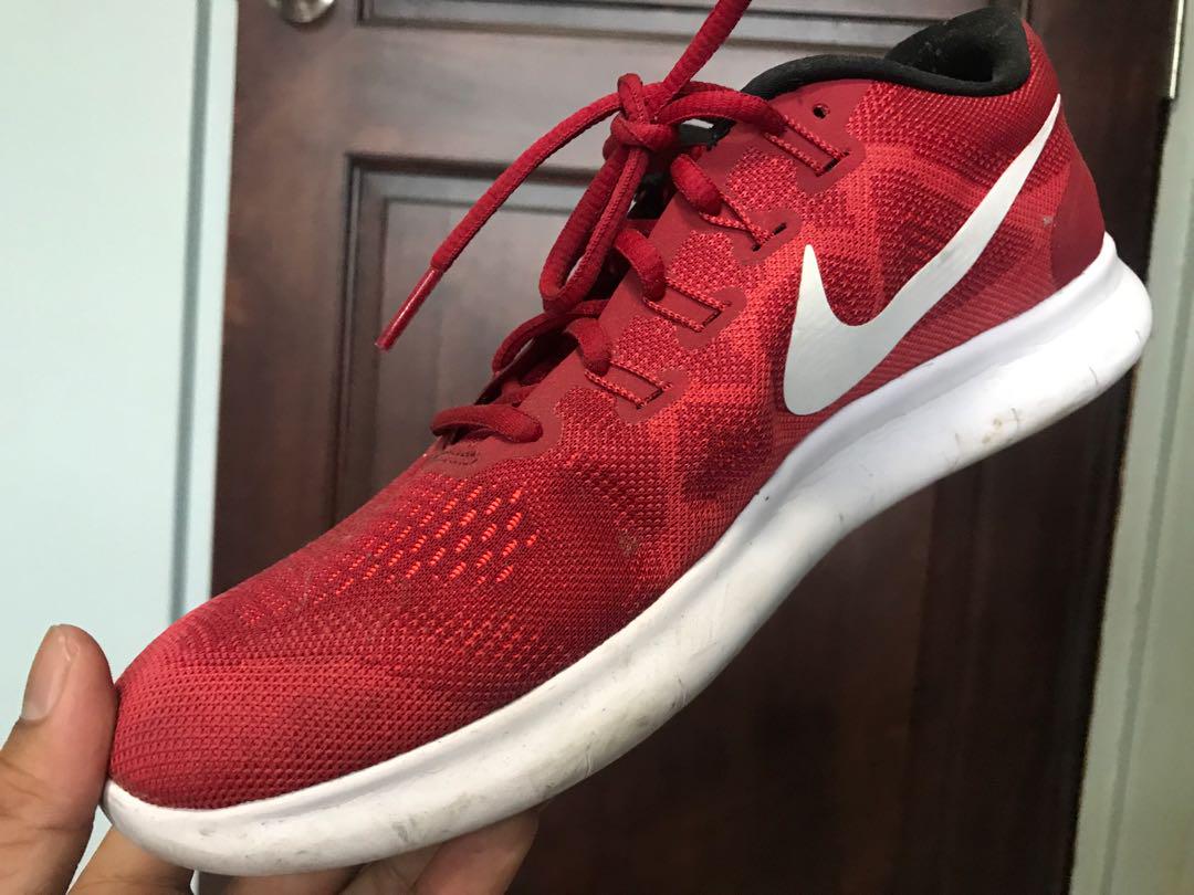 NIKE FREE RN 2017 RUNNING SHOES RED 
