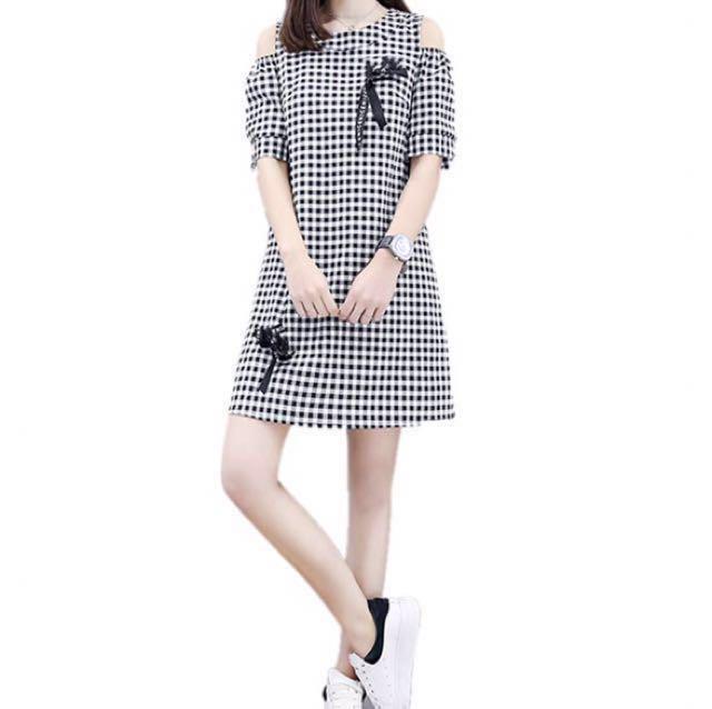 plus size gingham dress