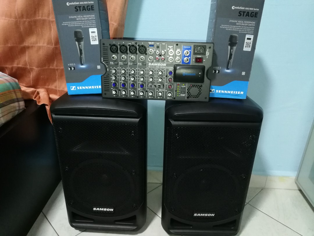 SAMSON XP800 PORTABLE PA SYSTEN, Audio, Other Audio Equipment on Carousell