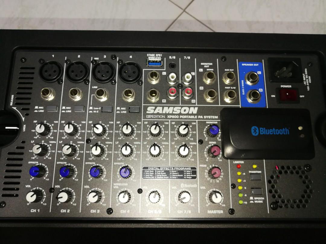 SAMSON XP800 PORTABLE PA SYSTEN, Audio, Other Audio Equipment on Carousell