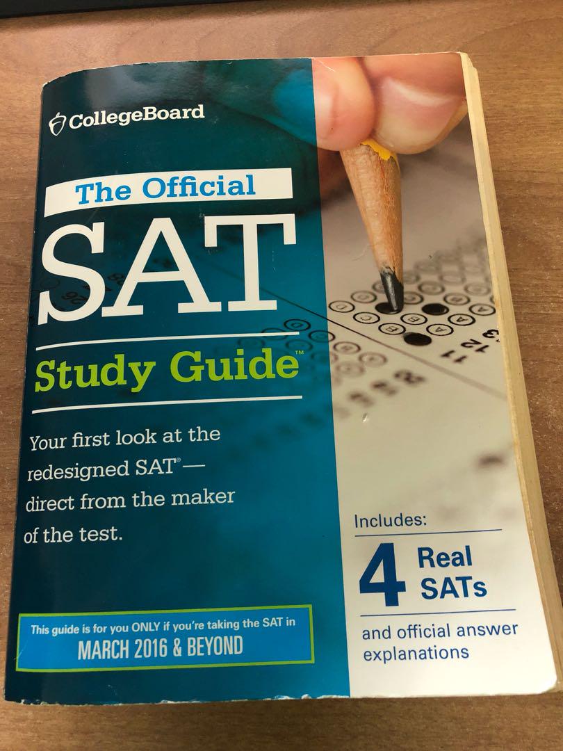 SAT study guide (Category: Assessment Books) located in Singapore. Submitted by rocketboy419 (Listing ID 174744297, Image 1). Description: A helpful guide for understanding and scoring well on the SATs. Slightly worn out but perfectly functional .