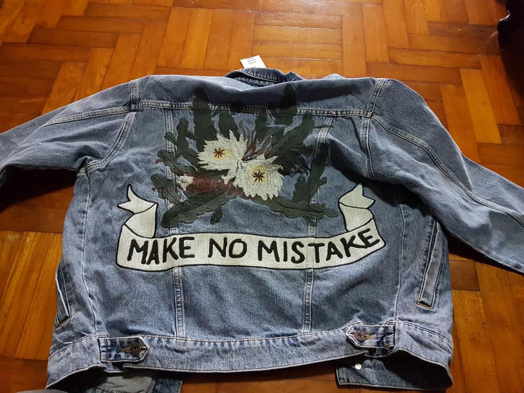 Topman oversized denim jacket sale