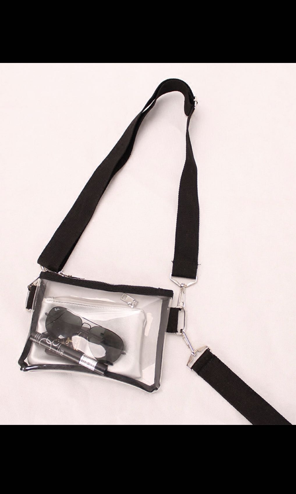 transparent sling bag