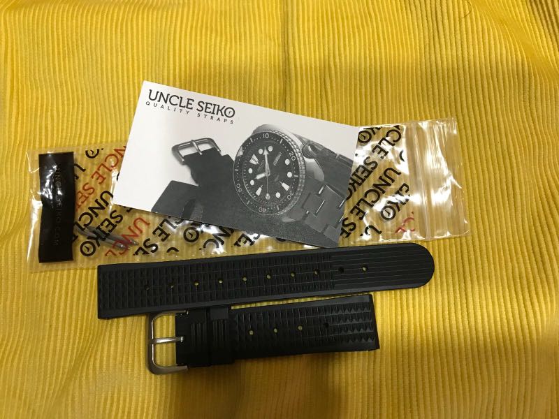 Uncle seiko waffle strap 20mm best sale
