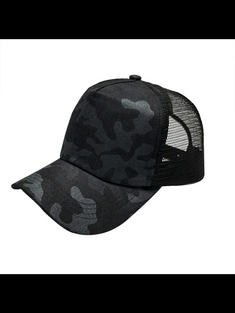black netted cap