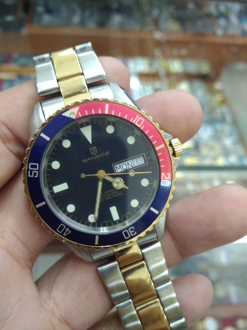 Vintage Sandoz Swiss made automatic Diver watch