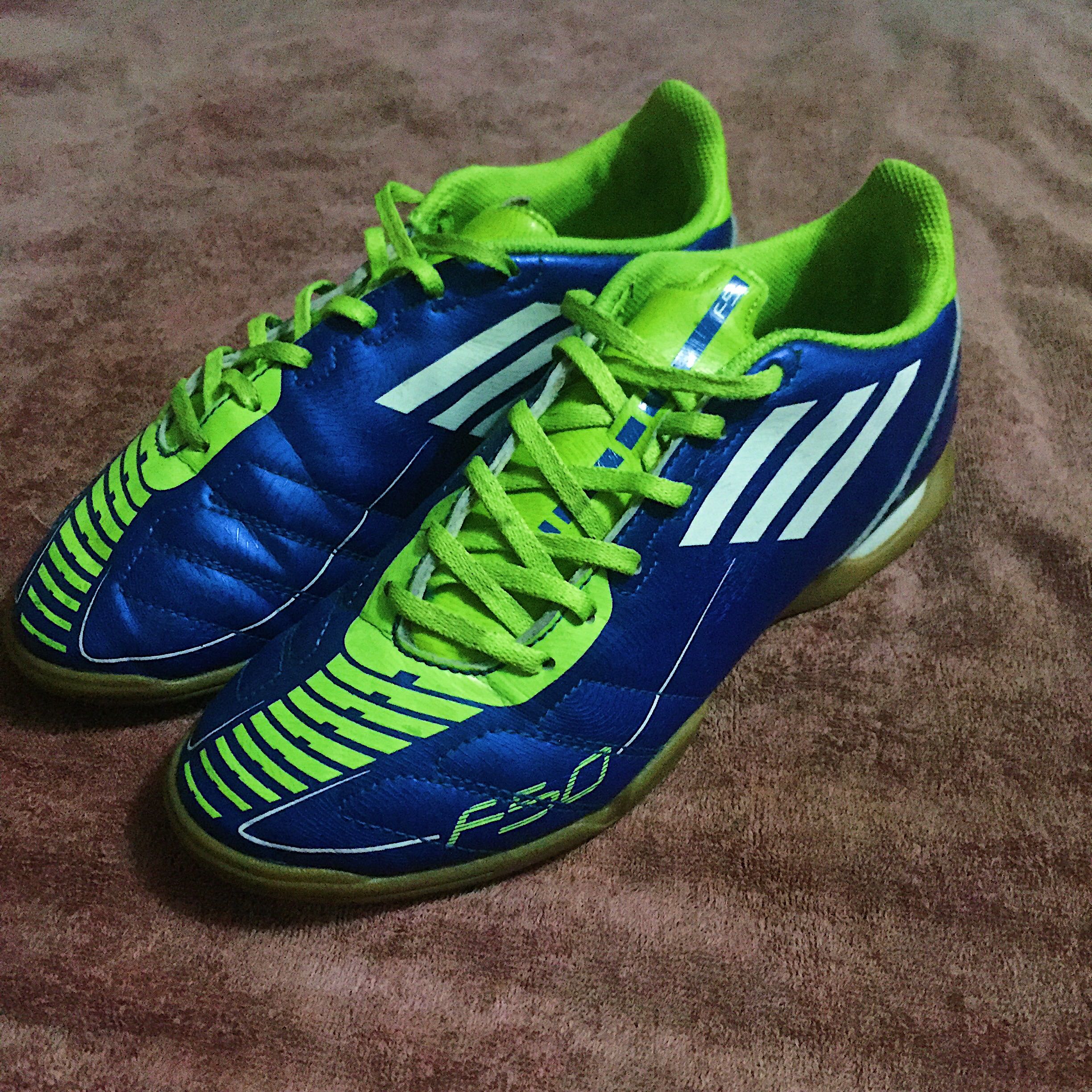 Adidas F50 Blue Futsal Football Soccer Shoes Size 5.5us on Carousell