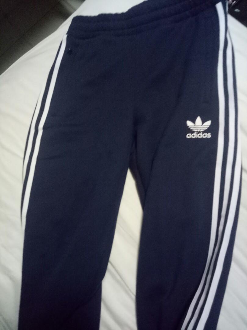 navy blue adidas sweatpants