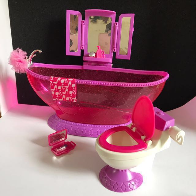Barbie bath to beauty bathroom set store