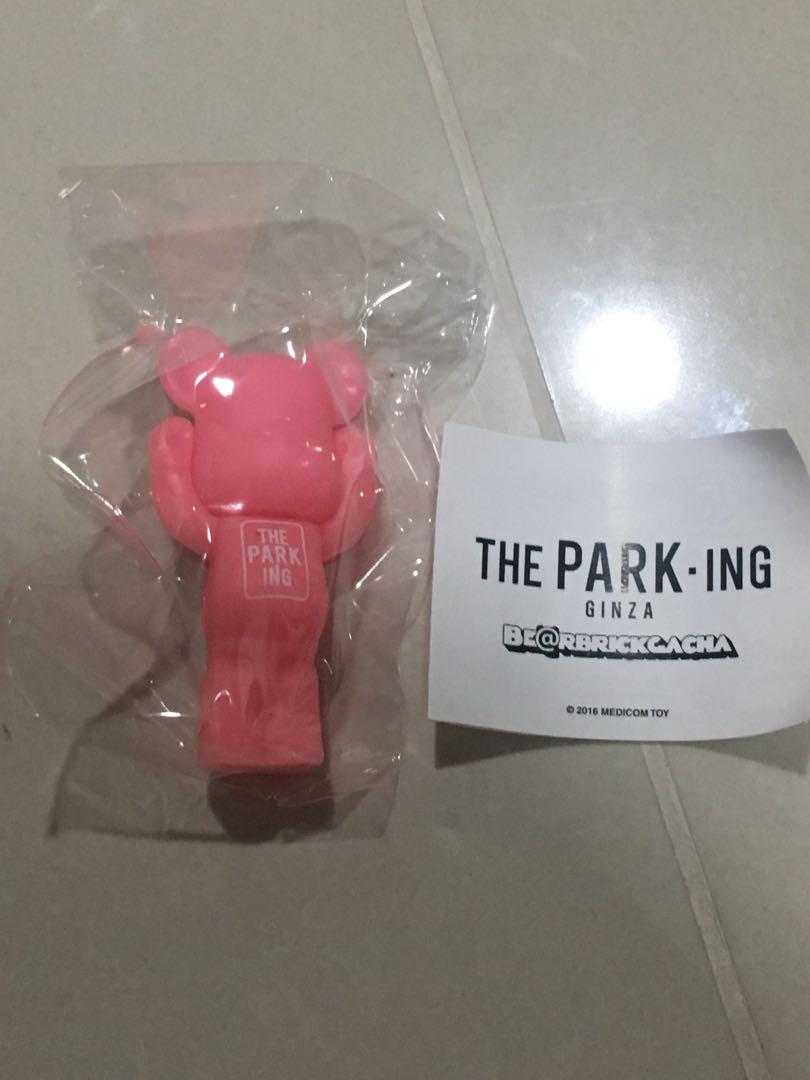 Bearbrick The PARKing ginza gachapon pink bearbrick, Hobbies & Toys