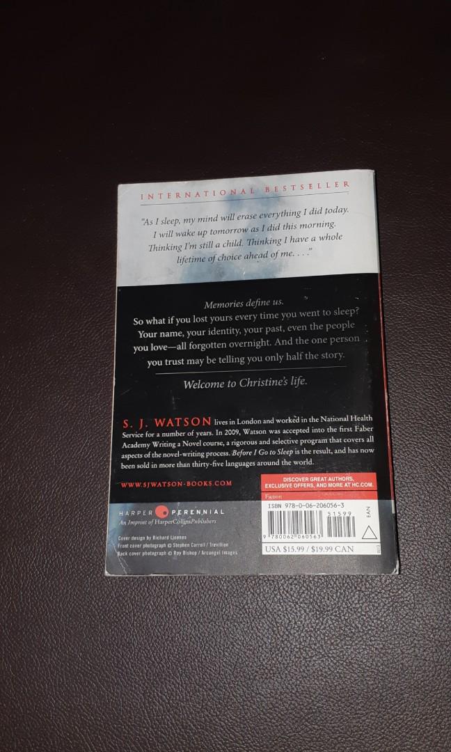 Before I Go To Sleep S J Watson English Impor Books