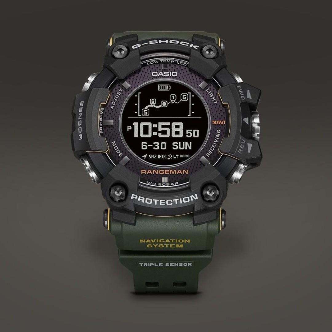 Lightly Worn Casio G Shock Rangeman Solar Gps Navigation Green Gpr B1000 1bjr Men S Fashion Watches On Carousell